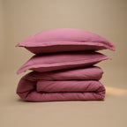 COCO & CICI - TENCEL TWILL DEKBEDOVERTREK DUSTY ROSE + 2 KUSSENSLOPEN 60X70