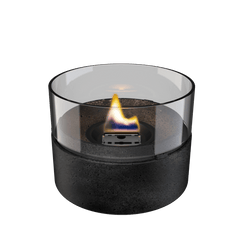 TENDERFLAME CAFÉ 18 TAFELHAARD LAVA PORSELEIN ZWART 18.3X18.3X13.6CM 500W - Tuincentrum Lopik