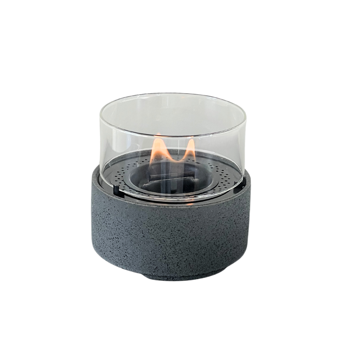 TENDERFLAME CAFÉ 14 LAVA TAFELBRANDER LAVAPORSELEIN GRIJS Ø14CM - Tuincentrum Lopik