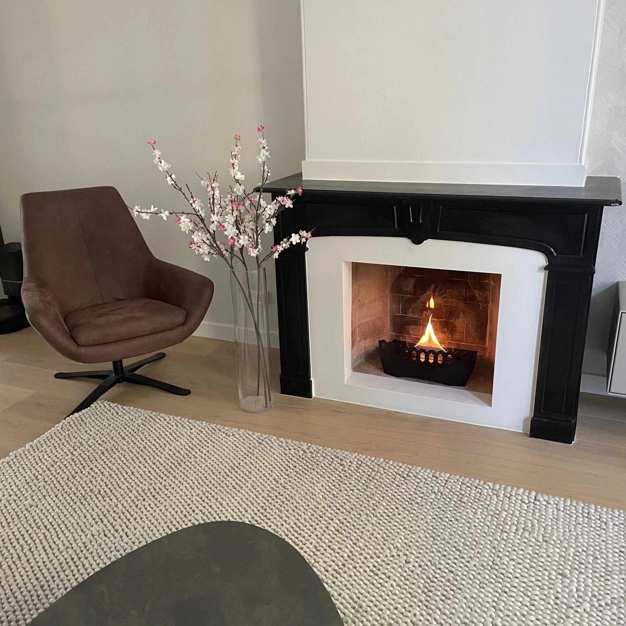 TENDERFLAME CLASSIC INZETHAARD STAAL ZWART 41 X 23 X 17 CM 2000 W