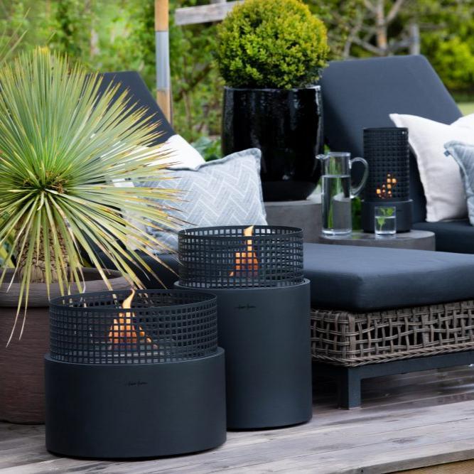 TENDERFLAME PLETTENBERG TAFELBRANDER STAAL ZWART Ø50 X 41 CM 2000 W