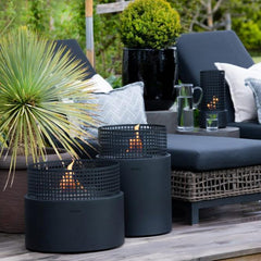 TENDERFLAME PLETTENBERG TAFELBRANDER STAAL ZWART Ø50 X 41 CM 2000 W