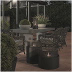 TENDERFLAME PLETTENBERG TAFELBRANDER STAAL ZWART Ø50 X 41 CM 2000 W