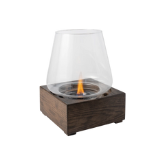 TENDERFLAME POPPY 17 TAFELBRANDER EIKEN/GLAS ZWART 500 W