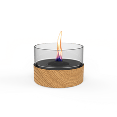 TENDERFLAME CAFÉ 18 TAFELHAARD EIKEN NATUREL 18,3 X 18,3 X 13,6 CM