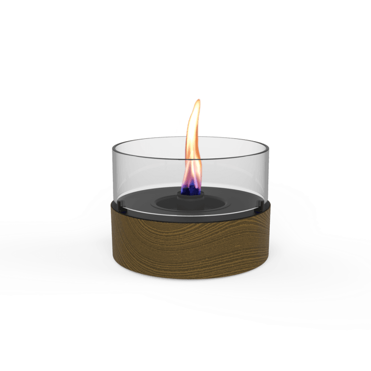 TENDERFLAME CAFÉ 18 TAFELHAARD EIKEN ZWART 18,3 X 18,3 X 13,6 CM