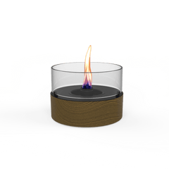 TENDERFLAME CAFÉ 18 TAFELHAARD EIKEN ZWART 18,3 X 18,3 X 13,6 CM