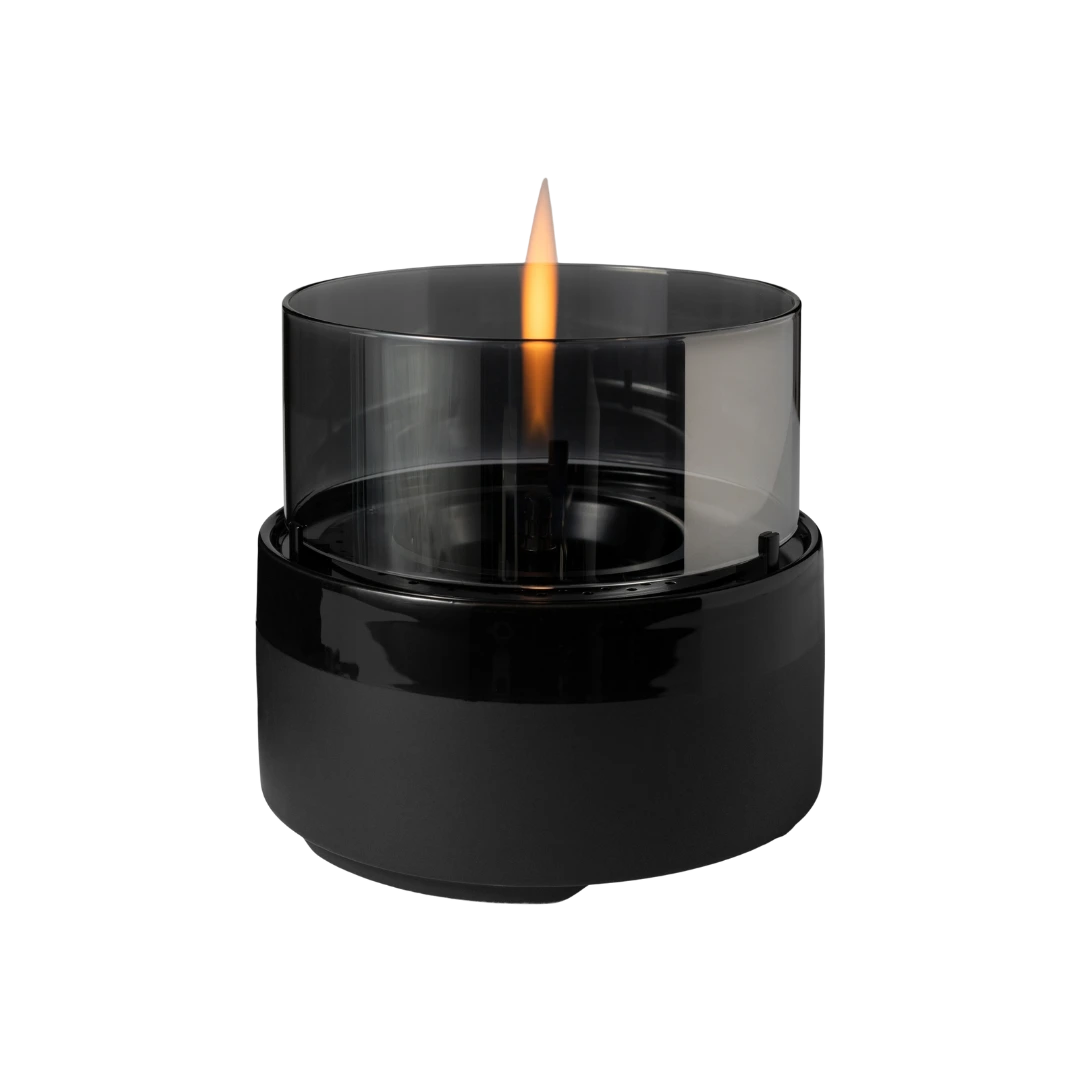 TENDERFLAME ROSIE 14 TAFELHAARD KERAMIEK/ROOKGLAS 15,4 X 15,4 X 13,8 CM