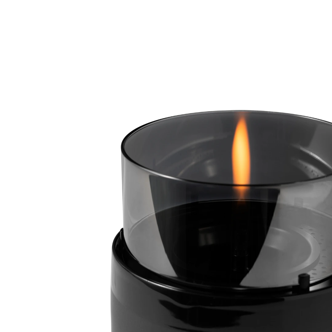 TENDERFLAME ROSIE 14 TAFELHAARD KERAMIEK/ROOKGLAS 15,4 X 15,4 X 13,8 CM