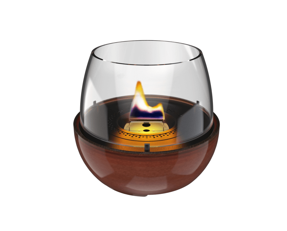 TENDERFLAME TULIP 18 TAFELBRANDER REACTIEF PORSELEIN AMBER 50 MM