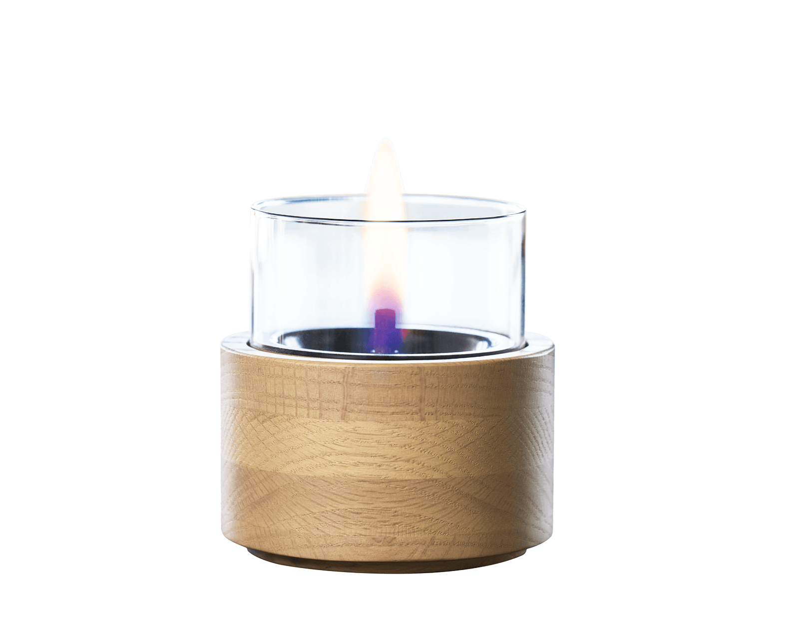 TENDERFLAME LOTUS 12 TAFELBRANDER EIKEN NATUREL 12 X 12 X 12,5 CM