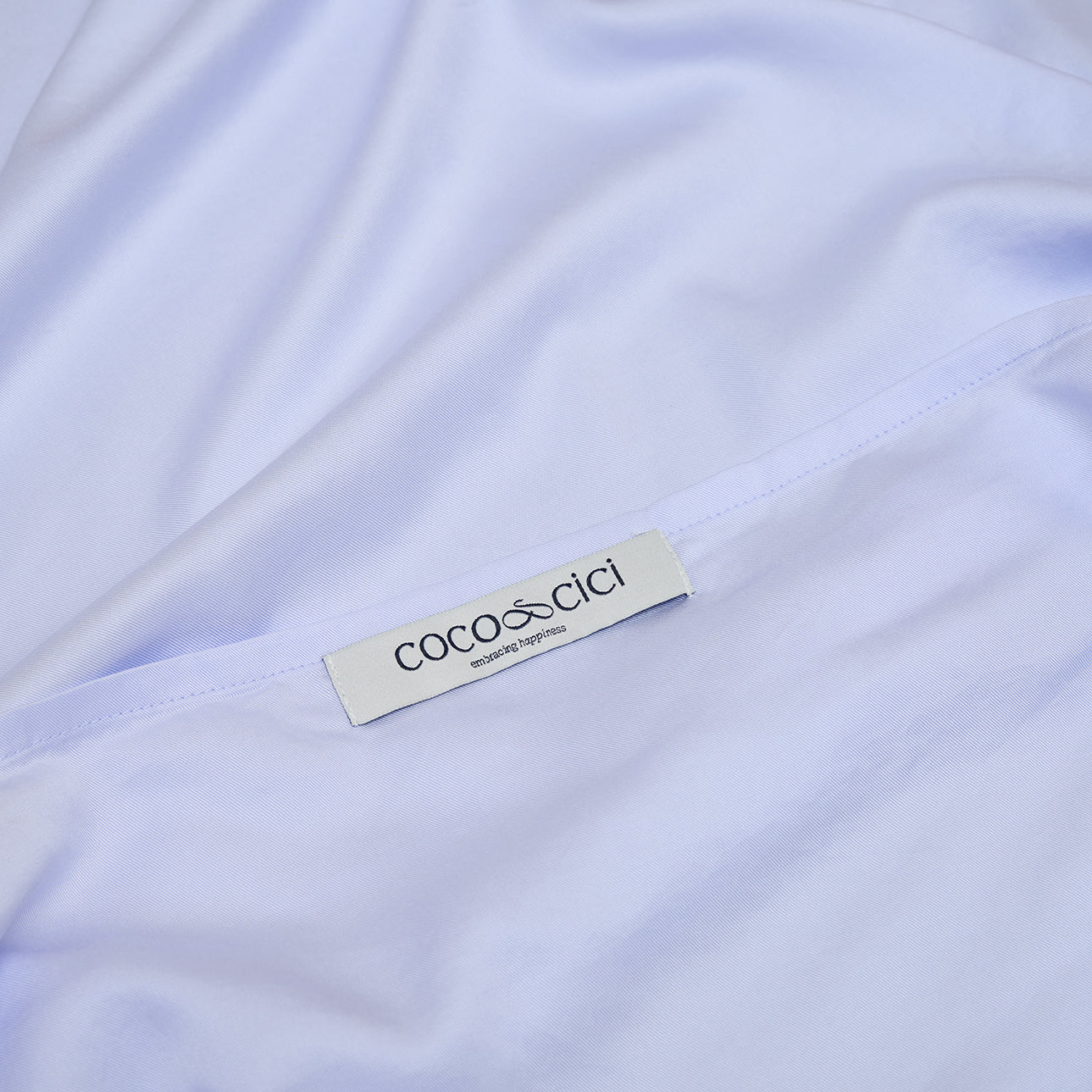 COCO & CICI - TENCEL TWILL KUSSENSLOOP LAVENDEL BLAUW - 50X70 ZONDER VOLANT
