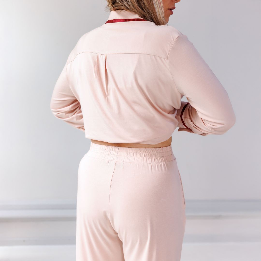 COCO & CICI TENCEL PYJAMA SET DAMES POWDER PEACH - MAAT XL