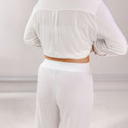 COCO & CICI TENCEL PYJAMA SET DAMES OFF WHITE - MAAT L