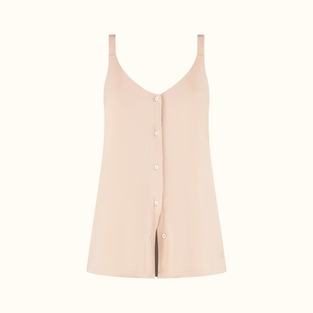 COCO & CICI TENCEL PYJAMA SET KORT DAMES POWDER PEACH MAAT XL
