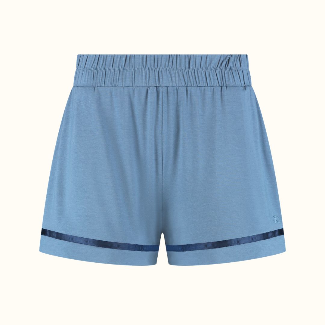 COCO & CICI TENCEL PYJAMA SET KORT DAMES DONKERBLAUW MAAT S