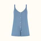 COCO & CICI TENCEL PYJAMA TOP DAMES DONKERBLAUW MAAT S
