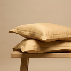 COCO & CICI - TENCEL TWILL KUSSENSLOOP OKERGEEL - 50X60