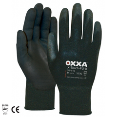 X-TOUCH PU-B HANDSCHOENEN L (9) ZWART 3-PACK