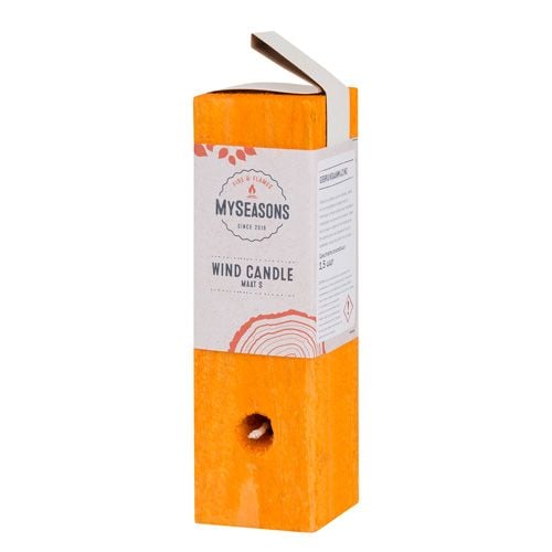 WIND KAARS ORANJE KLEIN 25CM