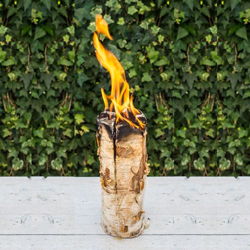 BERK KAARSHOUDER MET CITRONELLA GEURKAARS