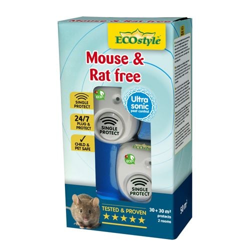 MOUSE & RAT FREE 30 + 30M² SINGLE PROTECT - 2 KAMERS