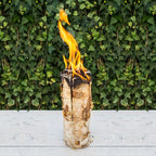 BERK KAARSHOUDER MET NATUREL KAARS