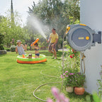 AUTO REEL WANDSLANGBOX + 20 M SLANG, KOPPELINGEN EN TUINSPUIT