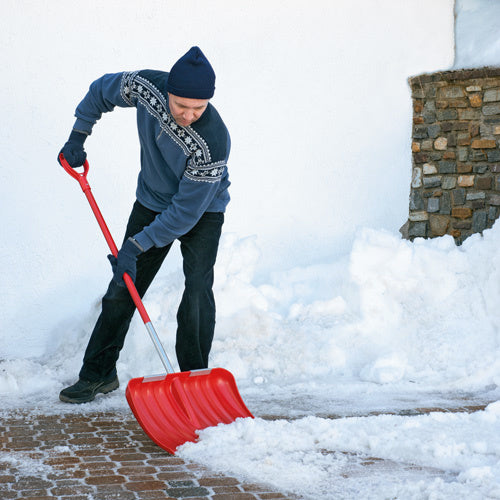 SN-M55 SNEEUWSCHEP 55CM KUNSTSTOF + D-GREEP ALUSTEEL 120CM