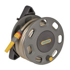  MUURHASPEL INCL. 15M SLANG, KOPPELINGEN EN TUINSPUIT