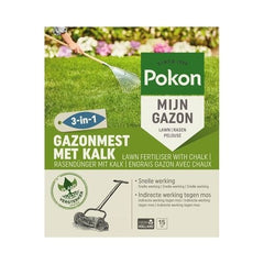 GAZONMEST MET KALK 3-IN-1 15M²