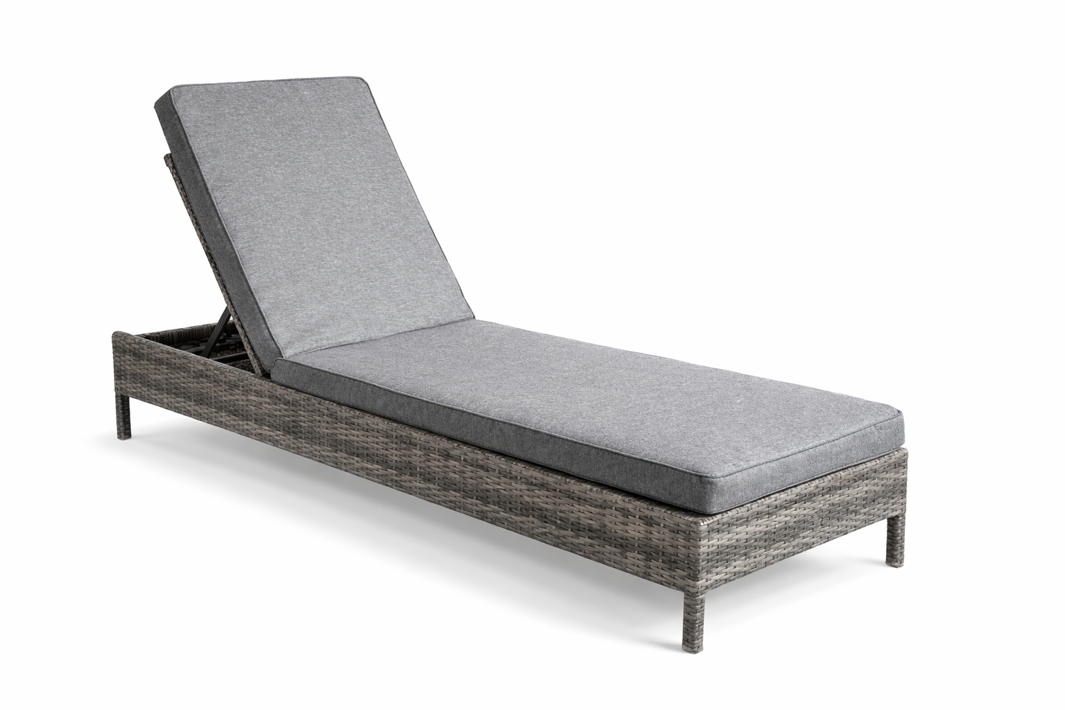 PACO FLAMENCO SUNBED LIGBED WICKER GRIJS
