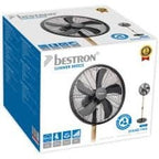  DFS45WB DESIGN STATIEFVENTILATOR 45 CM ZWART / HOUTKLEUR 50 WATT