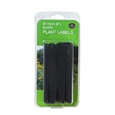  ZWARTE PLANTENLABELS 50 STUKS