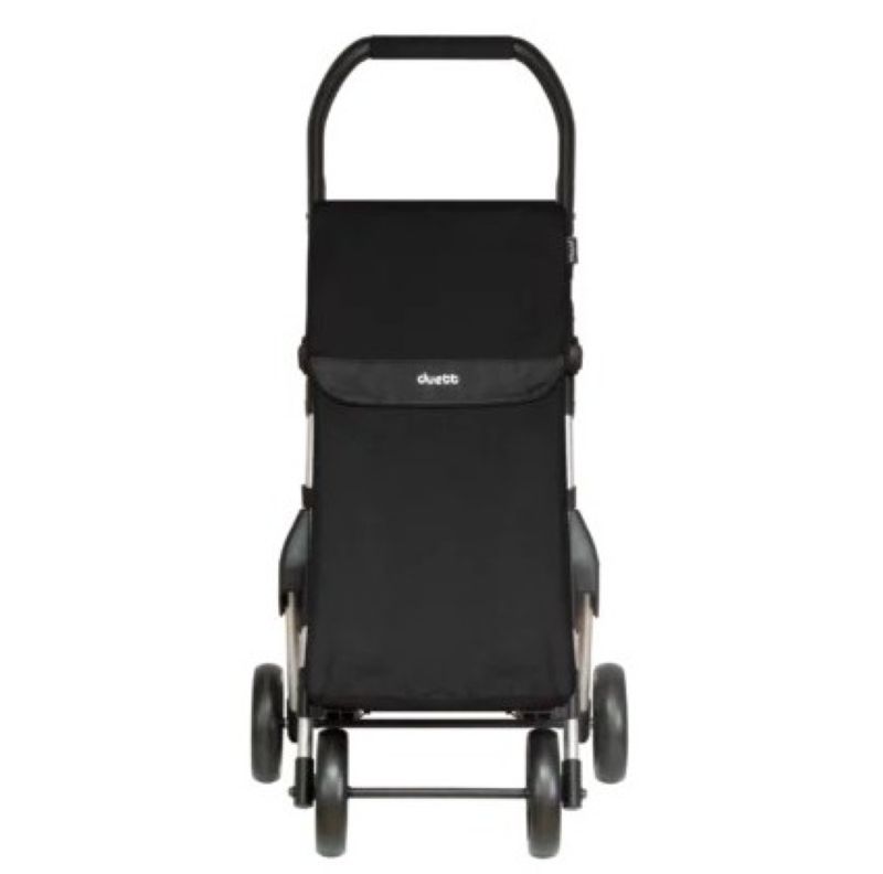 Duett Muuvi Up Boodschappentrolley - Tasinhoud 46L - 4 Wielen - Opvouwbaar - Zwart