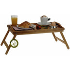 Excellent Houseware Bamboe Dienblad Voor Op Bed - 50X30Cm