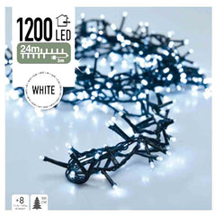 Micro Cluster 1200 Led's - 24 Meter - Wit - 8 Functies + Geheugen