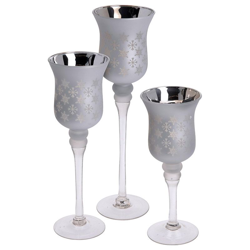 Home&Styling Set Van 3 Luxe Kandelaren