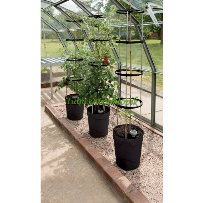  ZELF BEWATERENDE POT 11 LITER ANTRACIET