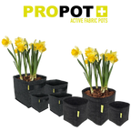 GARDEN HIGHPRO PROPOT ACTIVE VIERKANTE STOFFEN KWEEKPOT 30 LITER – 30 X 30 X 33 CM – MET HANDGREPEN