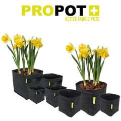 GARDEN HIGHPRO PROPOT ACTIVE VIERKANTE STOFFEN KWEEKPOT 30 LITER – 30 X 30 X 33 CM – MET HANDGREPEN