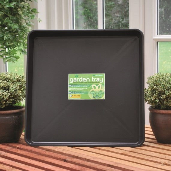  PLANTENSCHAAL 60 CM VIERKANT ZWART