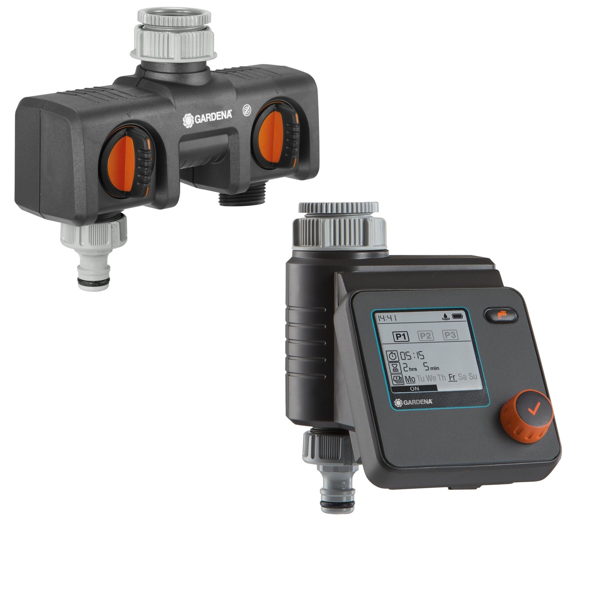 BESPROEIINGSCOMPUTER SET SELECT CONTROL MET 2-WEG WATERVERDELER