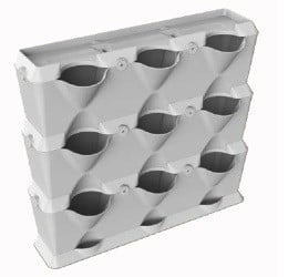 VERTICAL 3 MODULE STARTER SET - KLEUR GRIJS