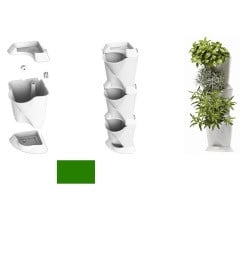 Corner, groen (54 x 13 x 13 cm)
