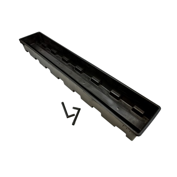 BAK 100 CM INCLUSIEF TWEE DRAINPIJPJES