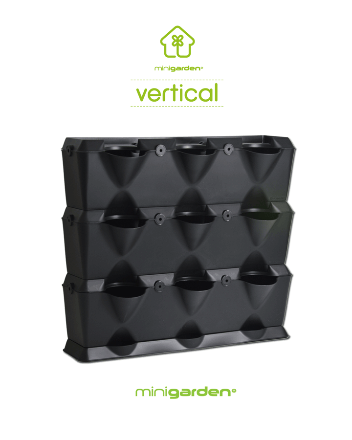 VERTICAL 3 MODULE STARTER SET - KLEUR ZWART