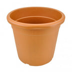 PERSEO TERRACOTTA Ø33X33CM RONDE POT 25L + SCHOTEL