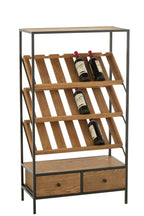 Bar Kast Wijnfineer Natuur/Zwart Medium