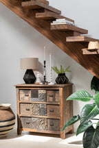 J-LINE KAST VINTAGE – GERECYCLED HOUT BRUIN